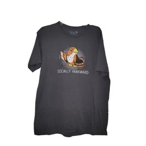 tee turtle socially hawkward tshirt size large